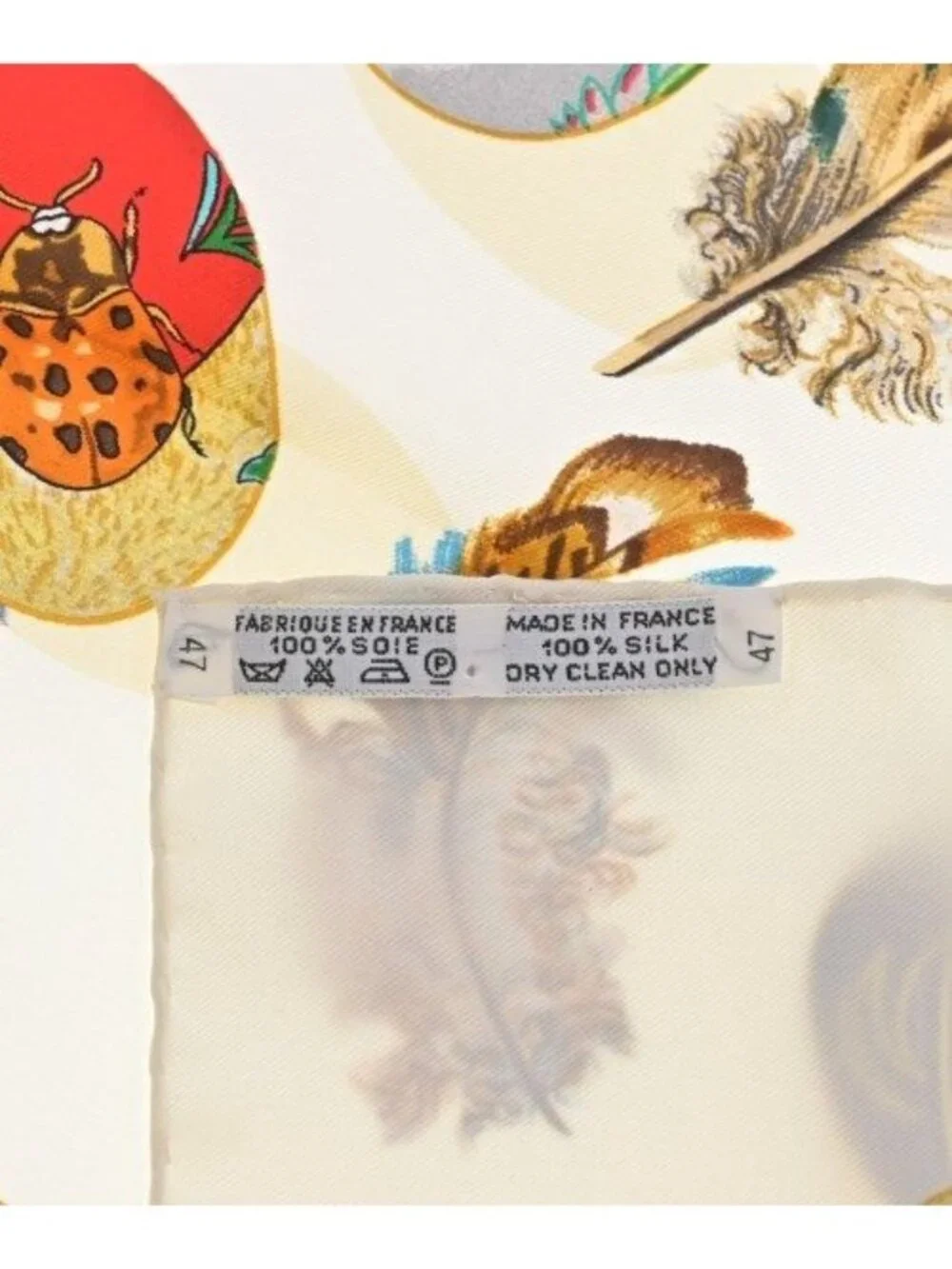Hermes Bandana Scarf Ivory
